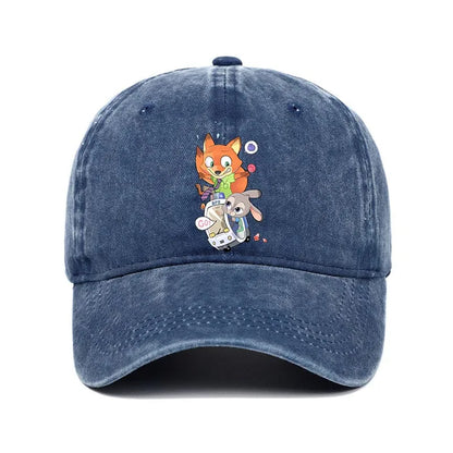 Cartoon Zootopia Printed Baseball Cap