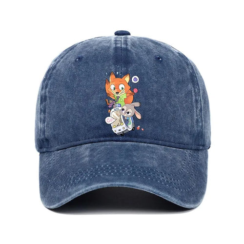 Cartoon Zootopia Printed Baseball Cap