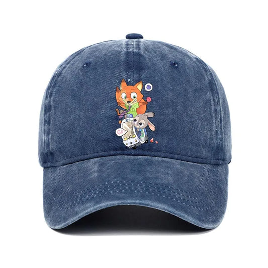 Cartoon Zootopia Printed Baseball Cap
