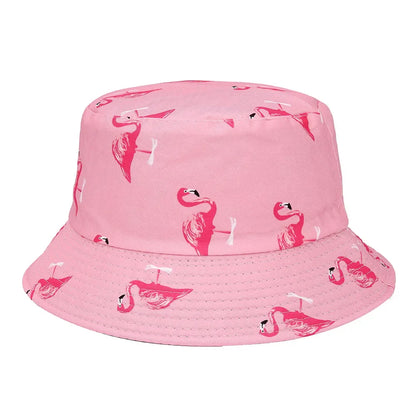 Summer Sun Hat Reversible Yellow Duck Bucket Hat