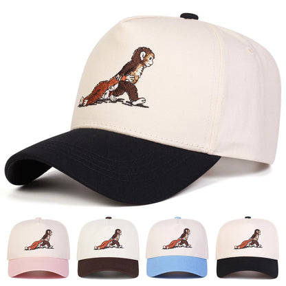 Monkey Embroidery Baseball Cap
