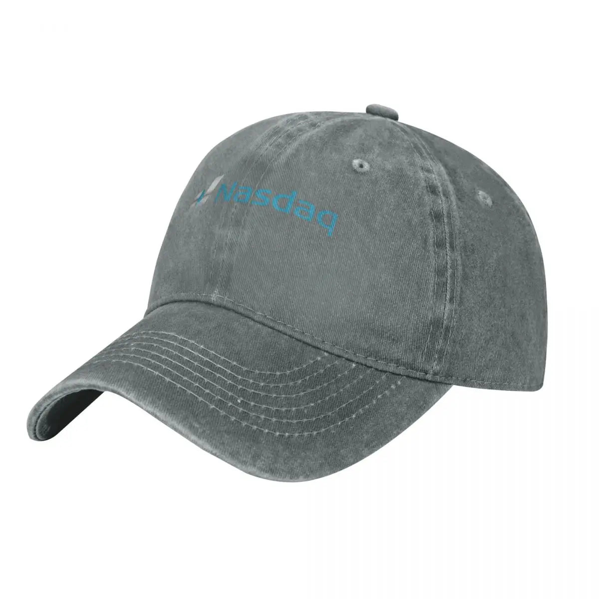 Nasdaq Logo Knitted Texture Demin Baseball Hat