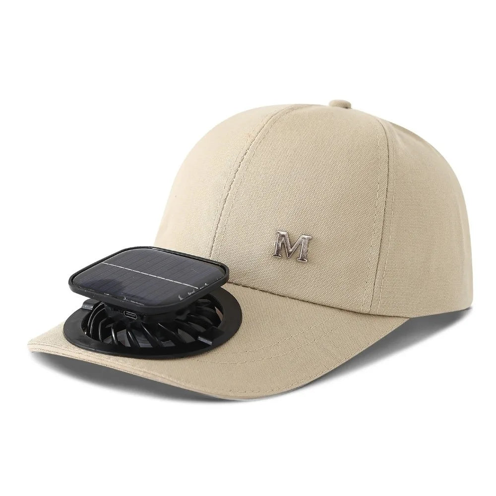 Fashion With Solar Powered Fan Baseball Cap
