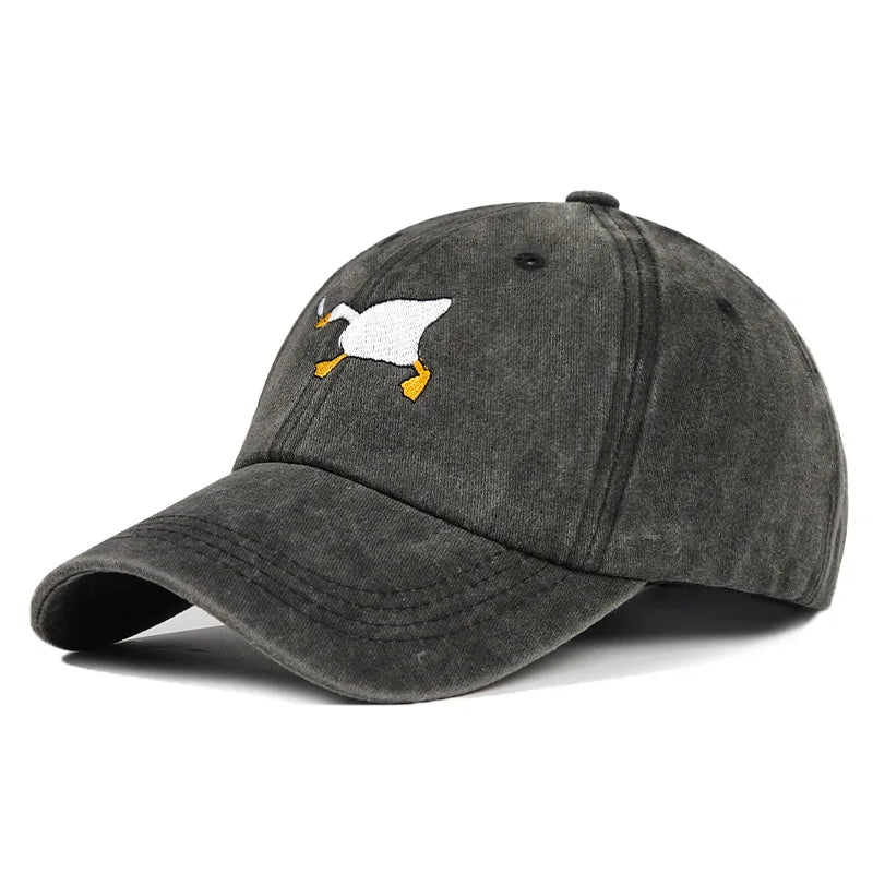 Baseball Hat With Goose Pattern Trendy Duck Tongue Hat
