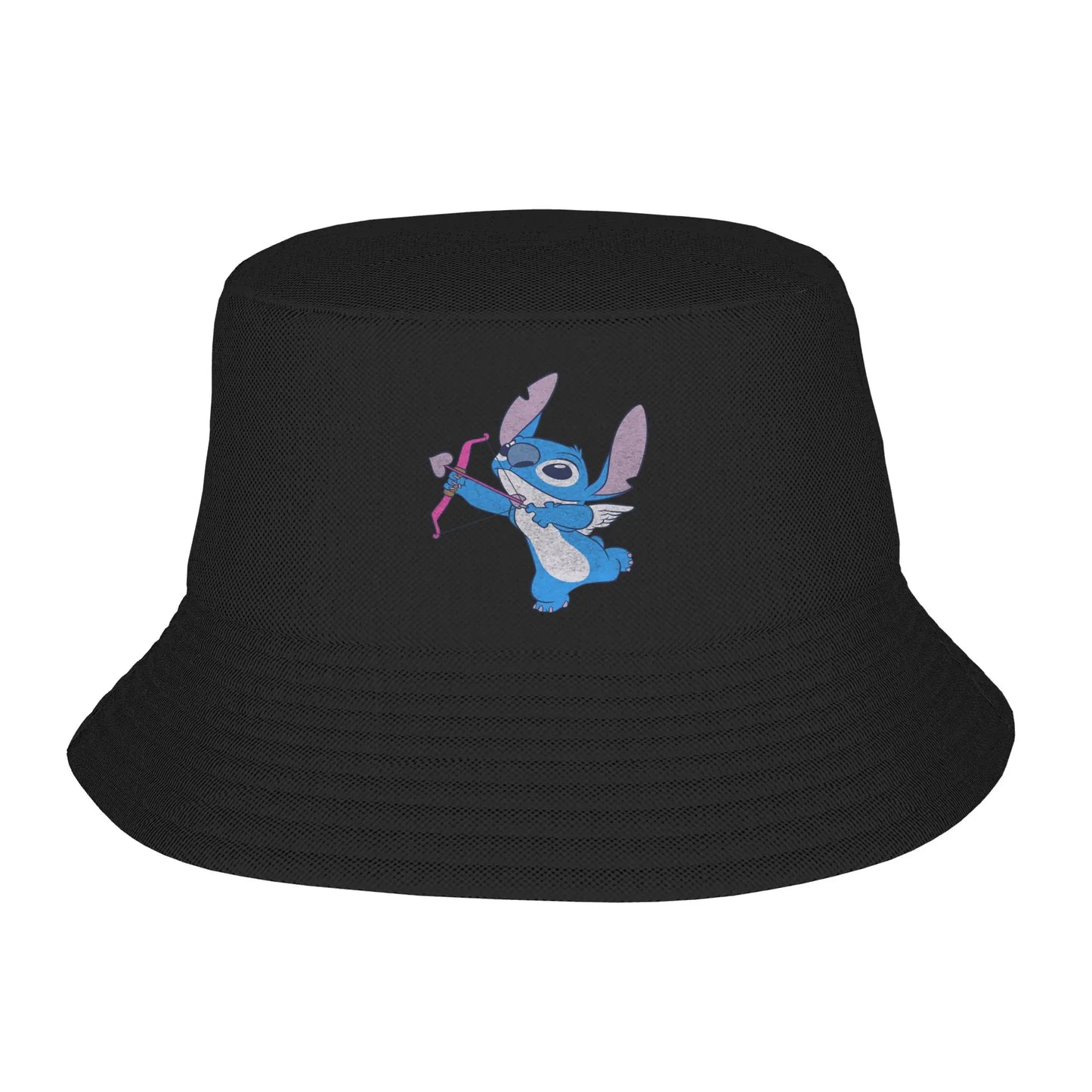 Vocation Getaway Headwear Smiley Stitch Cute Anime Bucket Hat Fashion Women