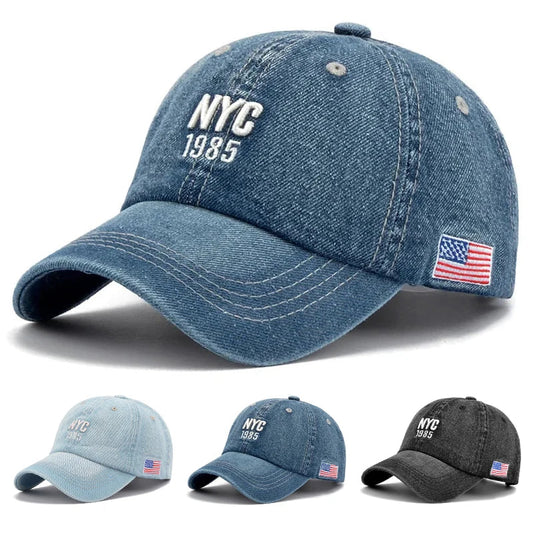 Unisex Light Board Denim Washed Baseball