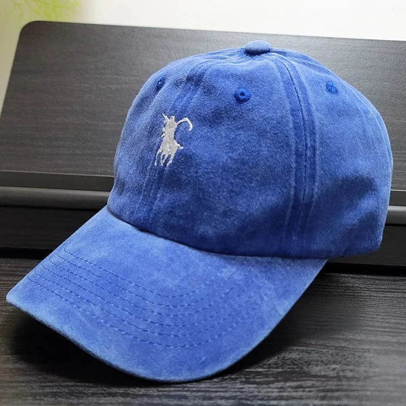 Soft Cotton Washed Soft Adjustable Sunbonnet Baseball Caps Men Women  Embroidery Design Grim Reaper Japan