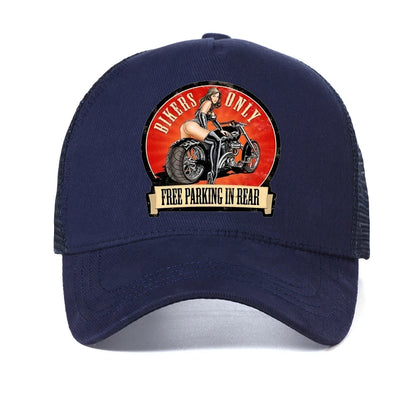 Born To Ride Forced To Work Funny Men Hat Fashion Motorcycle Lovers Baseball Cap