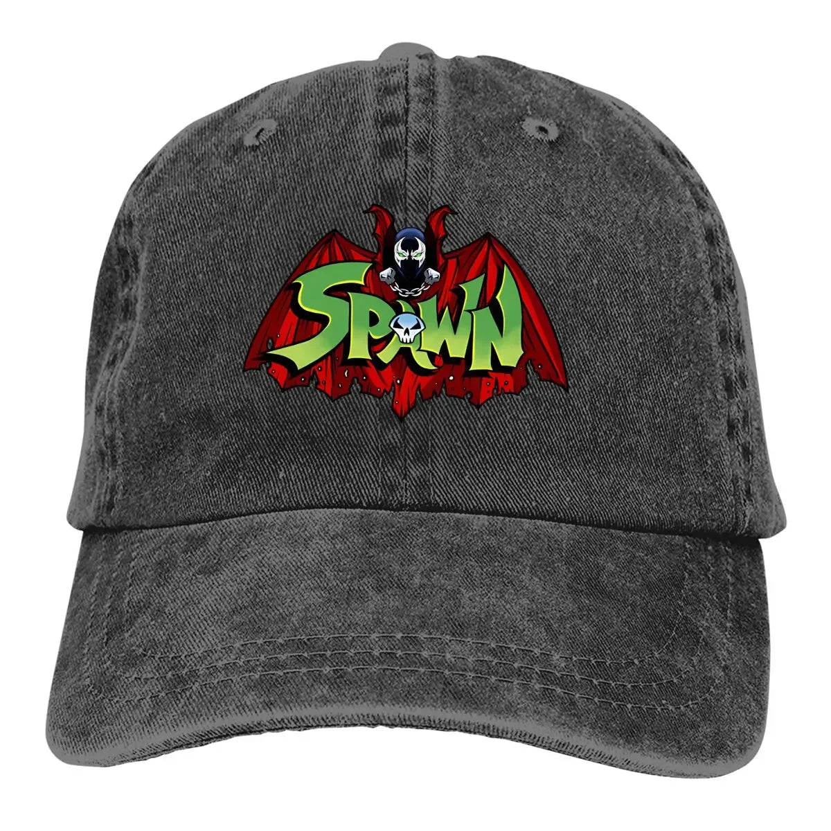 Washed Men's Baseball Cap Spawn-Bat Trucker Dad Hat Spawn Comic Golf Hats