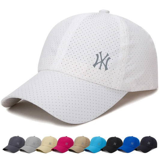 Quick Dry Mesh Baseball Cap Sun Hat Bone Breathable Hats