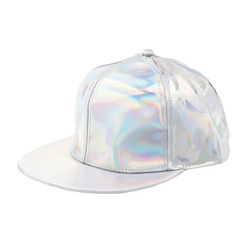 Fashion PU Rainbow Color Changing Hiphop Baseball Cap Snapback Hat