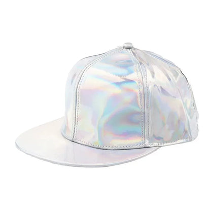 Fashion PU Rainbow Color Changing Hiphop Baseball Cap Snapback Hat