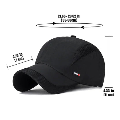 Summer Breathable Mesh Quick-Drying Hat Outdoor Sports Hat Sun Hat Baseball Caps