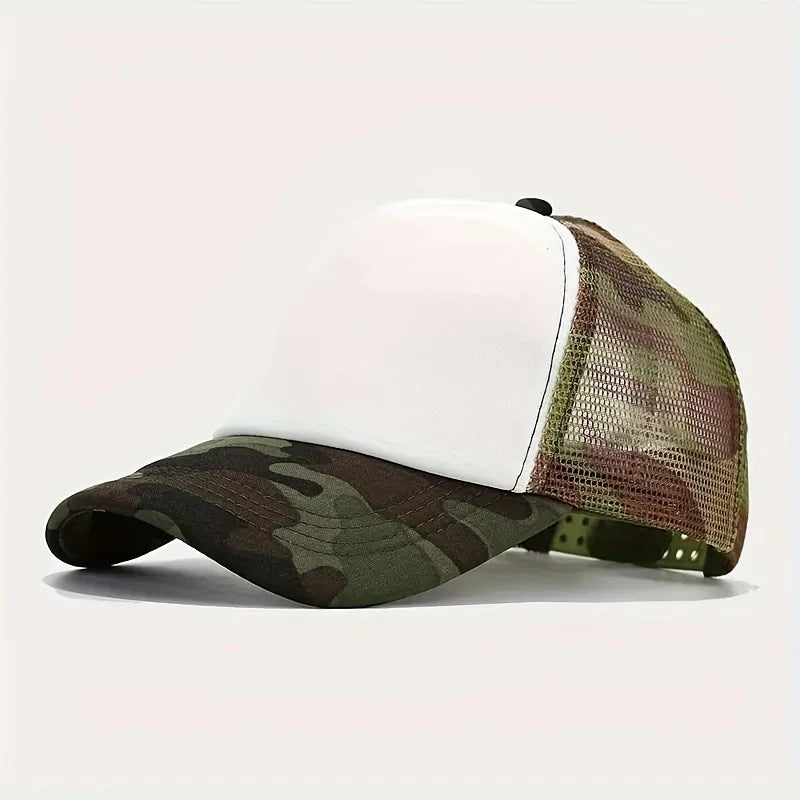 Camouflage Breathable Mesh Truck Driver Baseball Hat