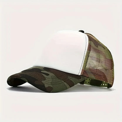 Camouflage Breathable Mesh Truck Driver Baseball Hat