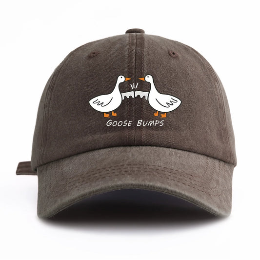 GOOSE BUMP Print Washed Baseball Cap For Adults