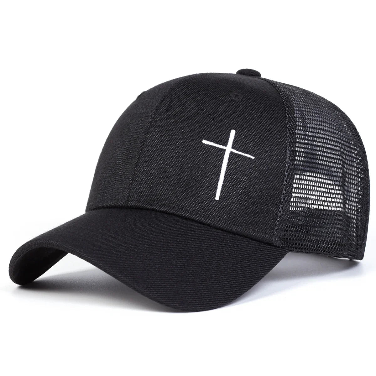Unisex Cross Embroidery Baseball Caps
