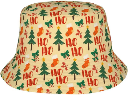 Funny Christmas Hat Happy New Year Bucket Hats