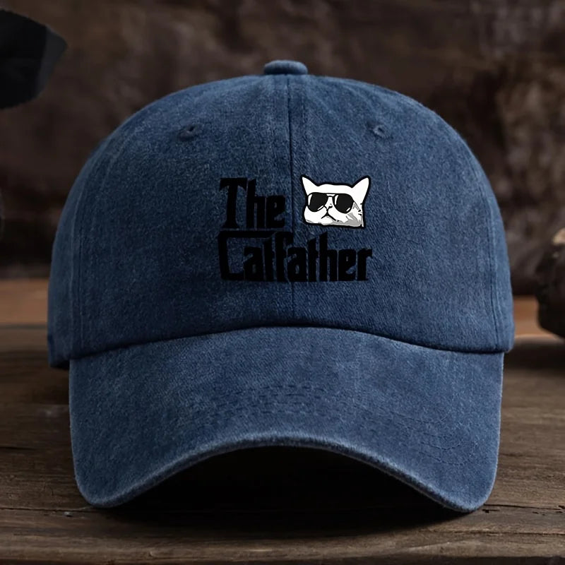 Alphabet Cat Fun Printed Baseball Hat