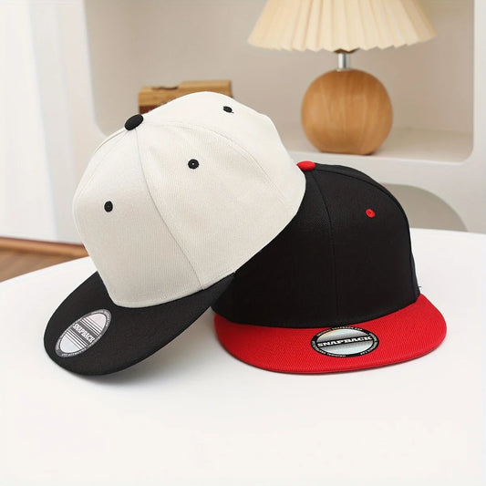 Unisex Flat Brim Snapback Hat For Men Women