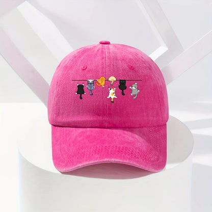 Super Cute Cat-Themed Baseball Cap