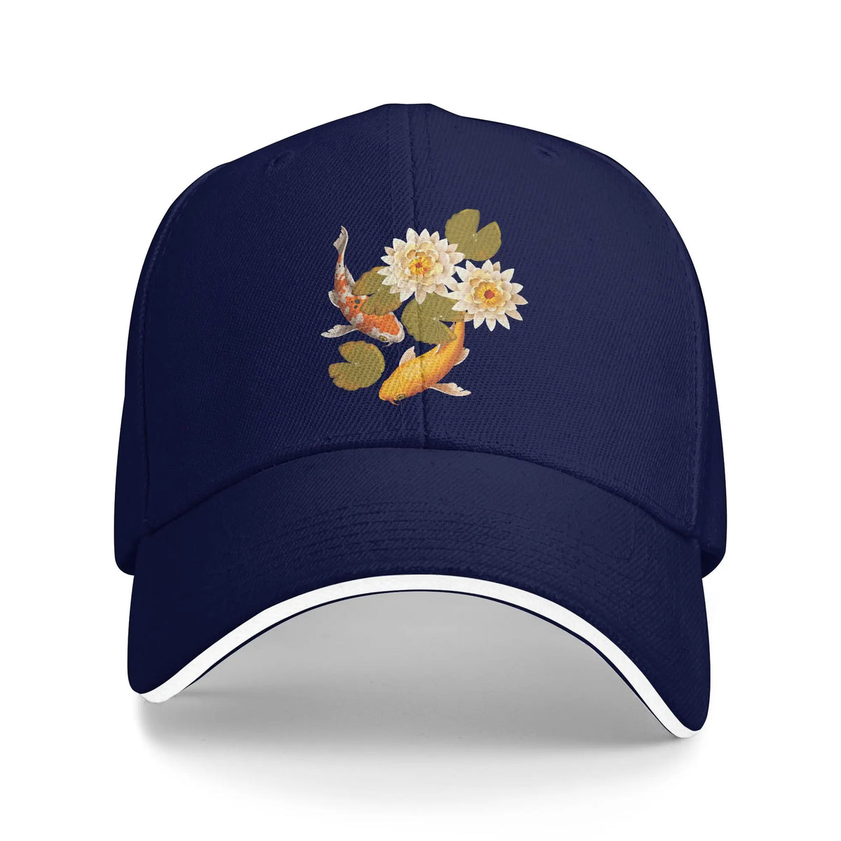 Japanese Koi Fish Sakura Baseball Cap