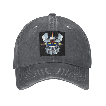 Mazinger Z Mad Robot Denim Fabric Cap Casual Baseball Caps
