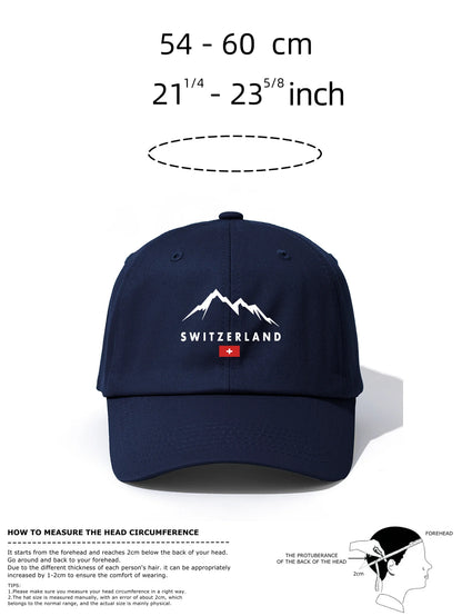 SWITZERLAND Print Baseball Cap For Adults