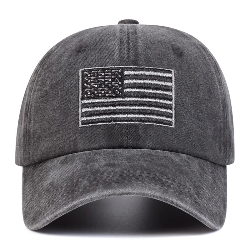 Washed Vintage Letter Baseball Cap Versatile For Men And Women