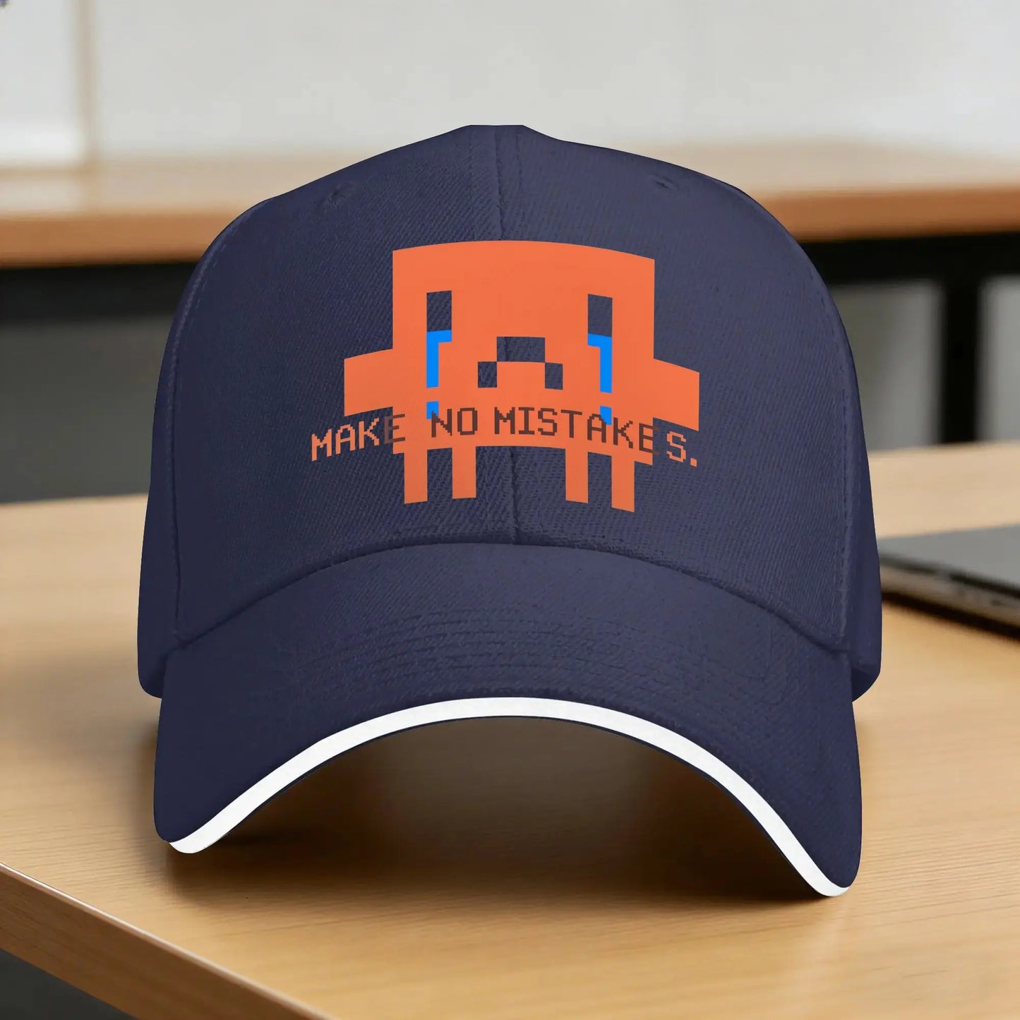 Make No Mistakes Crying Ananx1 Pixel Dev Claude Baseball Cap