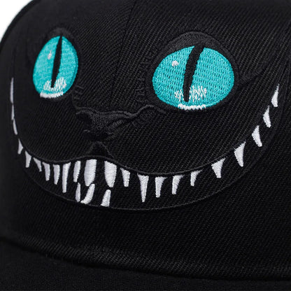 New Unisex Cartoon Cat Embroidery Hip Hop Hats Snapback Caps Baseball Caps