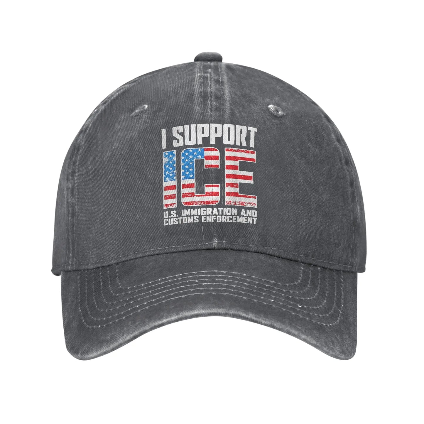 I Support ICE Us Immigration And Customs Enforcement Baseball Cap