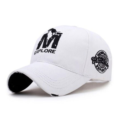 Explore M Wolf Embroidered Baseball Cap