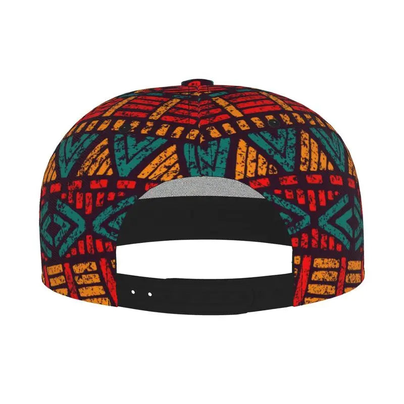 African Bogolan Baseball Cap Adjustable Snapback Cap