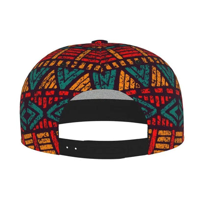 African Bogolan Baseball Cap Adjustable Snapback Cap