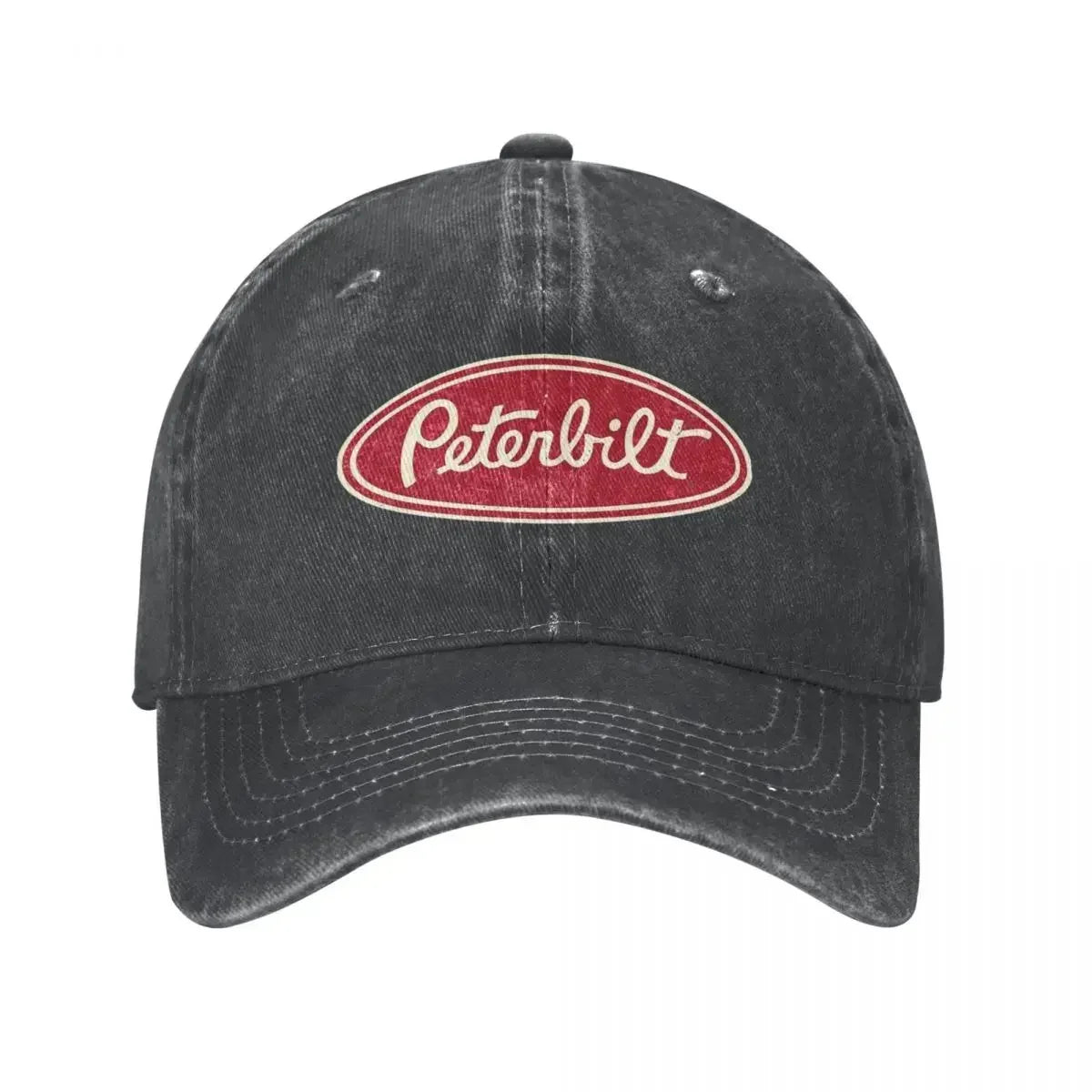 Peterbilt Truck Car Racing Vintage Baseball Cap Vintage Distressed Denim