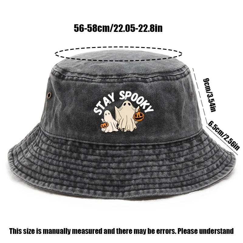 Halloween Themed STAY SPOOKY Print Bucket Hat
