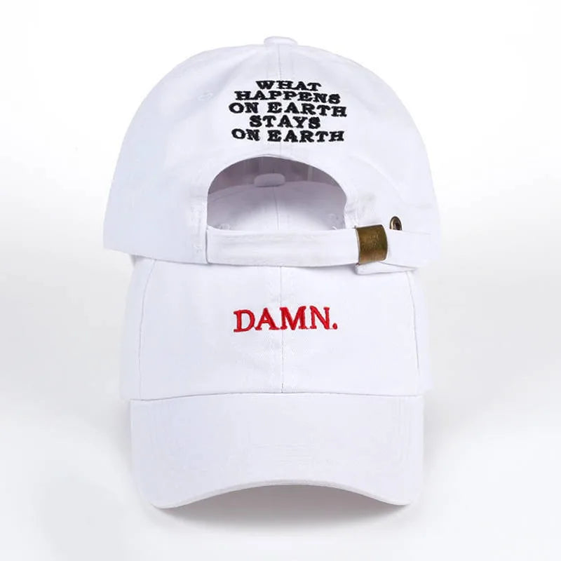 Luxury New Unisex DAMN Embroidery Baseball Caps Man Woman