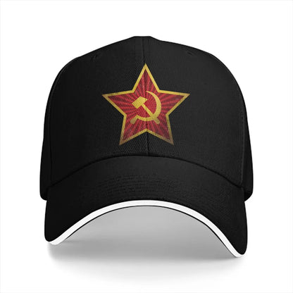Soviet Red Star Insignia Baseball Cap Russian USSR CCCP