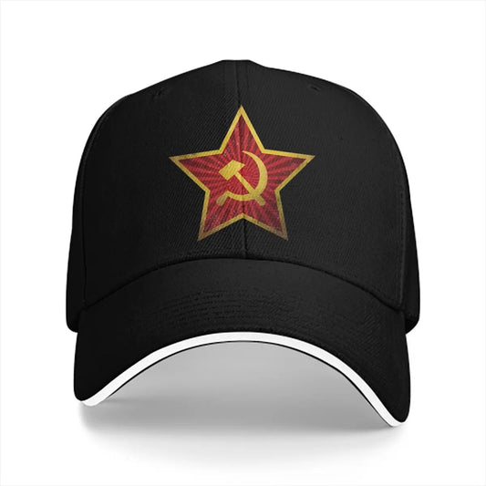 Soviet Red Star Insignia Baseball Cap Russian USSR CCCP