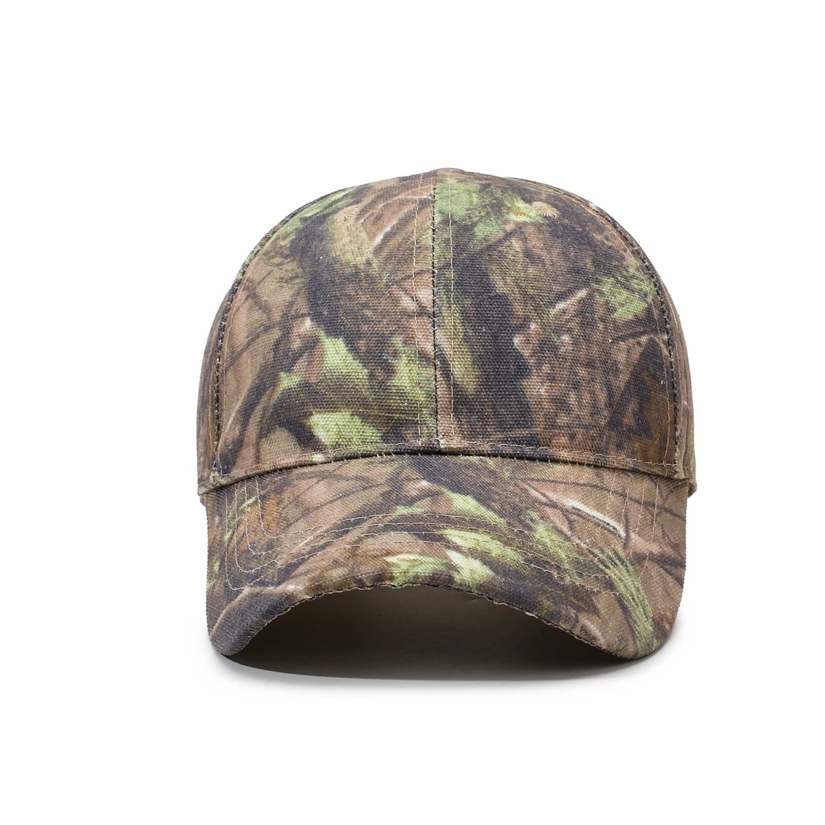Baseball Cap with Leaf Jungle Camouflage Pattern