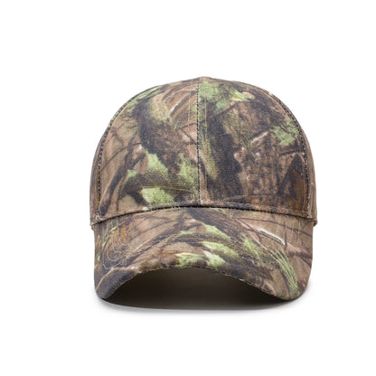 Baseball Cap with Leaf Jungle Camouflage Pattern