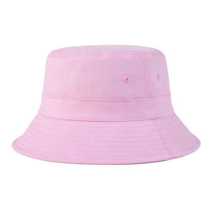 Bucket Hat with Straps Foldable Falt Top Hats