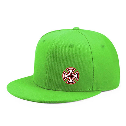Printed Snowflake Pattern Flat Edge Snapback Cap