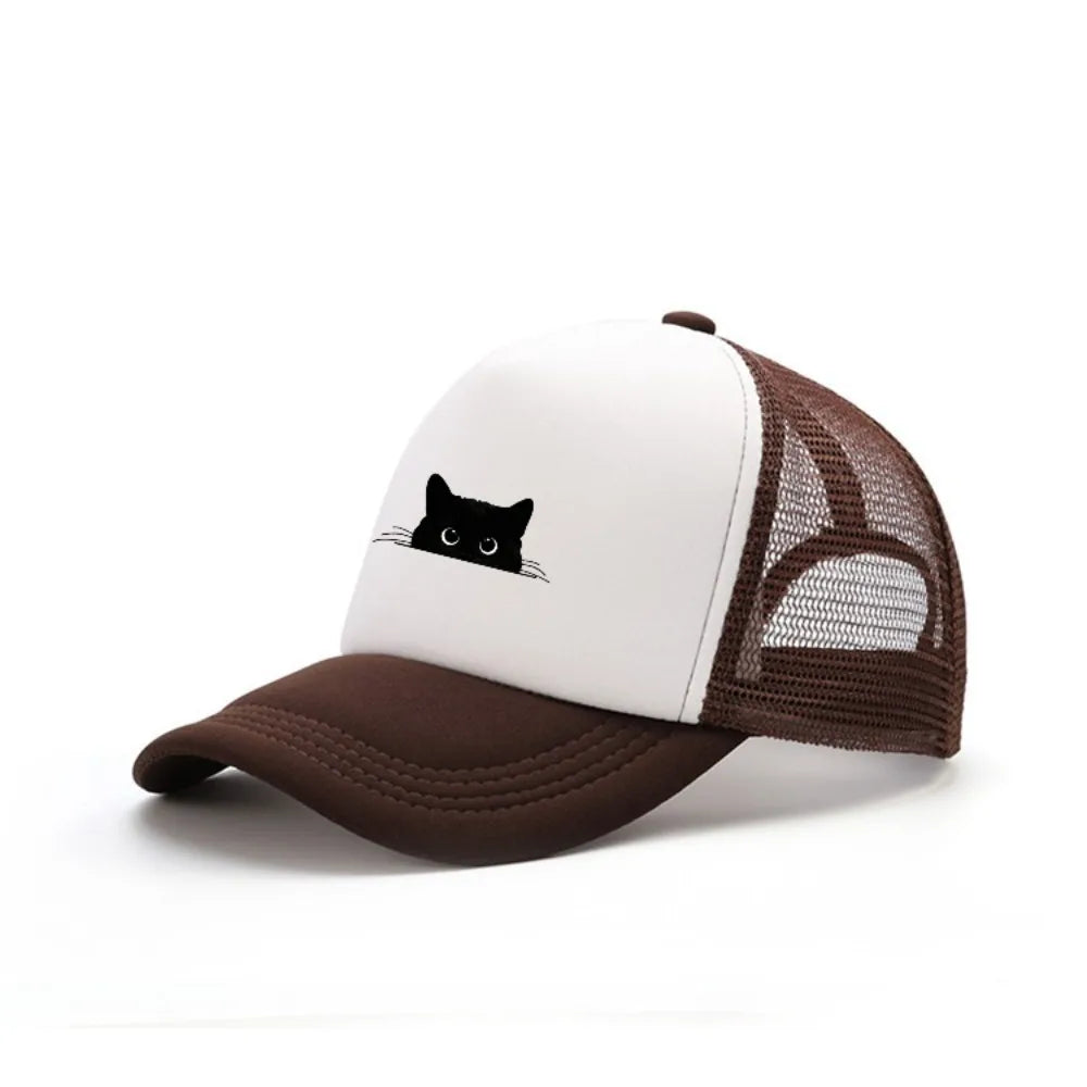 Cute Cat Print Adjustable Baseball Cap