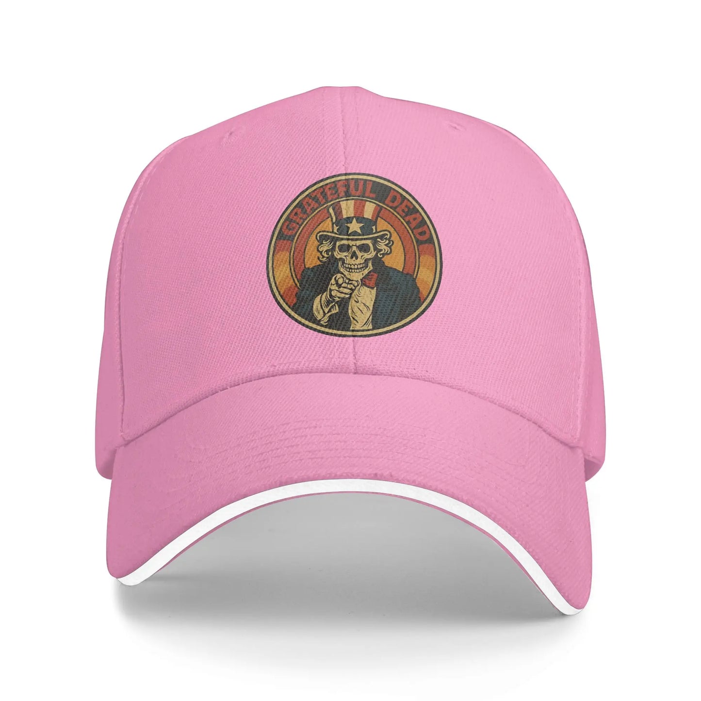 Uncle Sam Skeleton Sun Baseball Cap