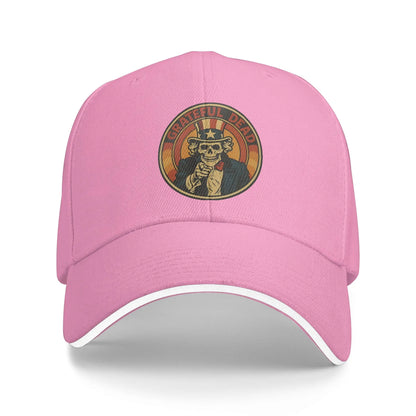 Uncle Sam Skeleton Sun Baseball Cap