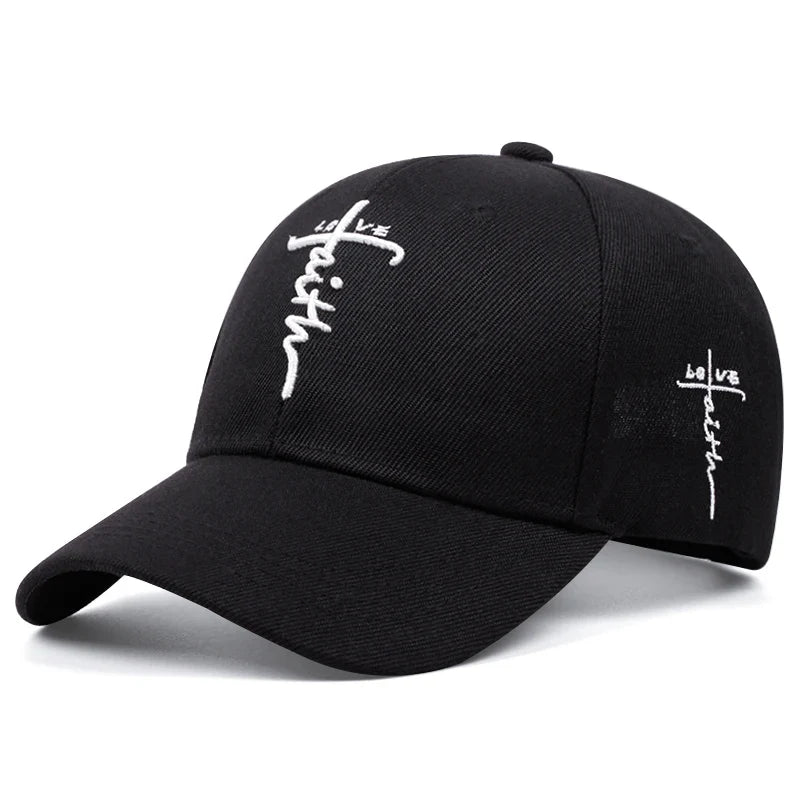 Fashion LOVE Cross Embroidered Baseball Hat