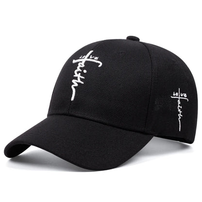 Fashion LOVE Cross Embroidered Baseball Hat Unisex Personality Hat Hip Hop Hat