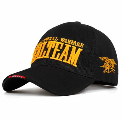 SEALTEAM Letter Embroidery Baseball Caps